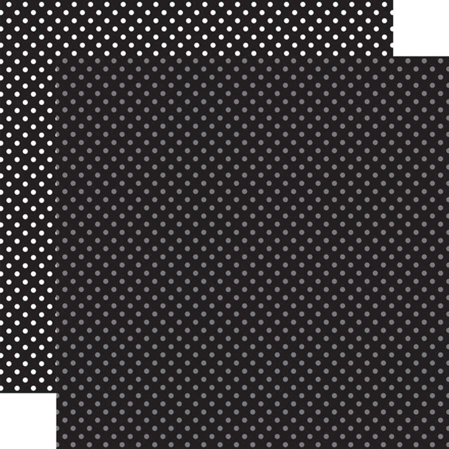 Dots & Stripes: Black Dots 12x12 Patterned Paper