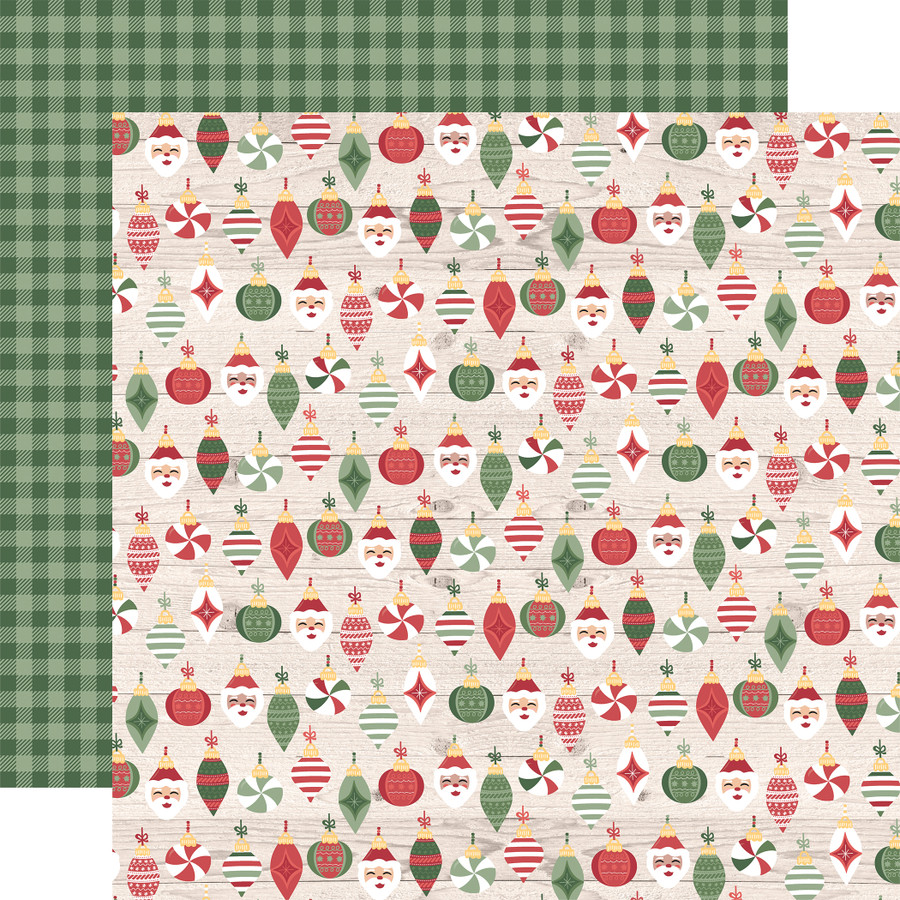 Santa Claus Lane: Tree Toppings 12x12 Patterned Paper