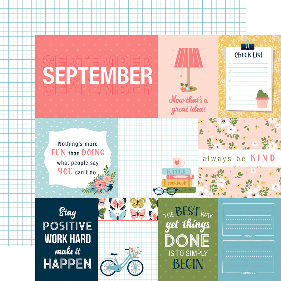 Day In The Life No. 2: September 12x12 Patterned Paper