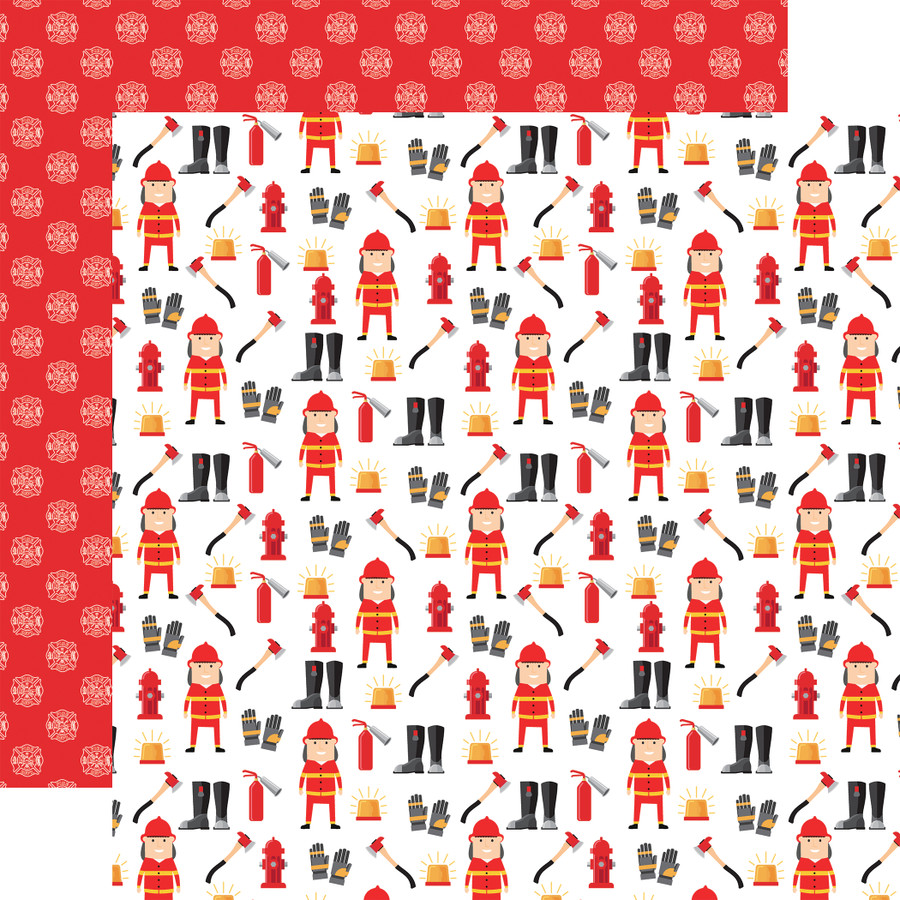First Responder: Fearless Firefighters 12x12 Patterned Paper