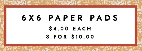 6x6 paper pads
