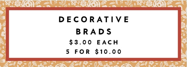 decorative brads