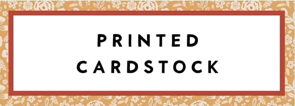 printed cardstock