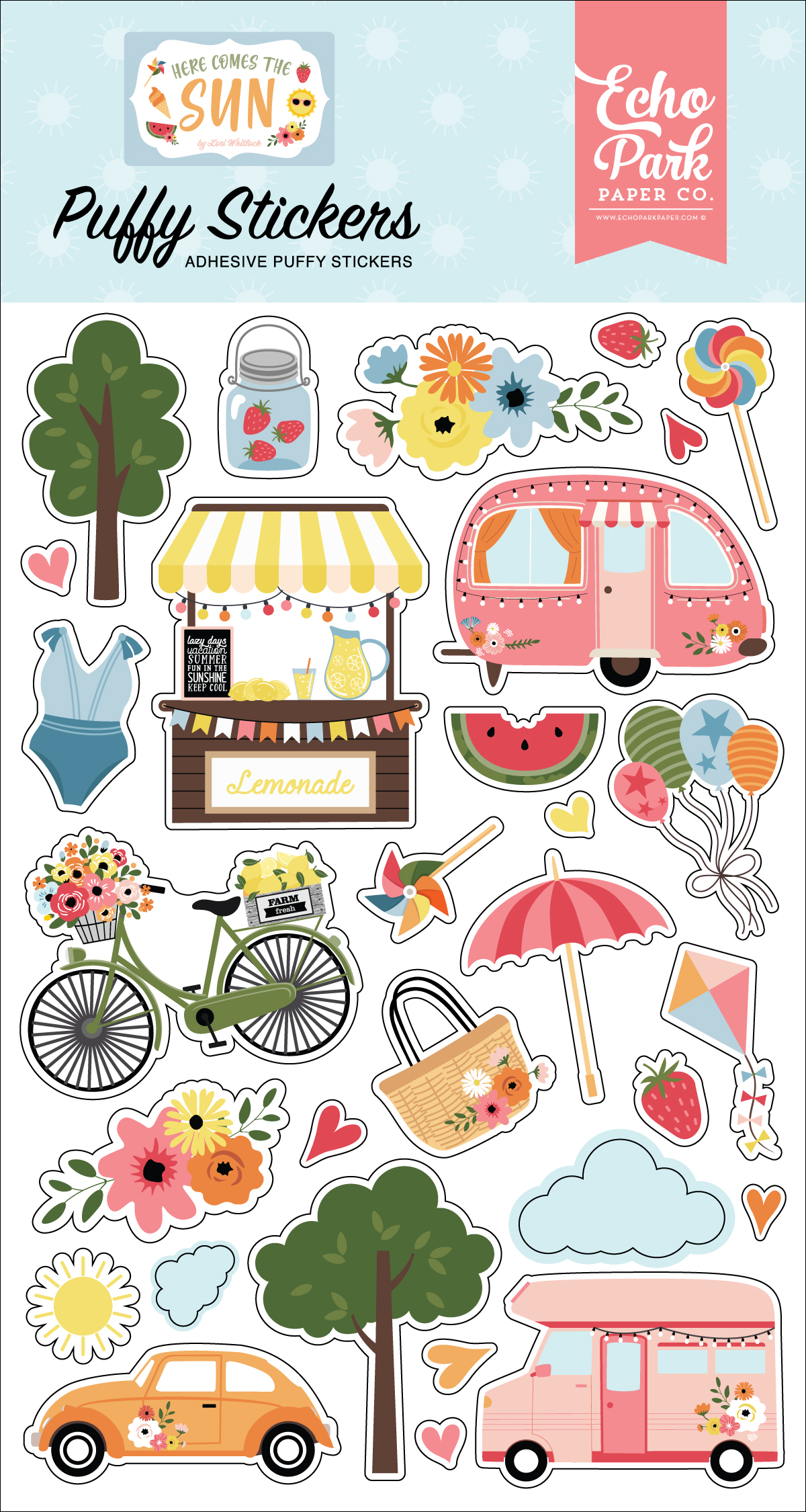 Welcome Autumn Puffy Stickers - Echo Park Paper Co.
