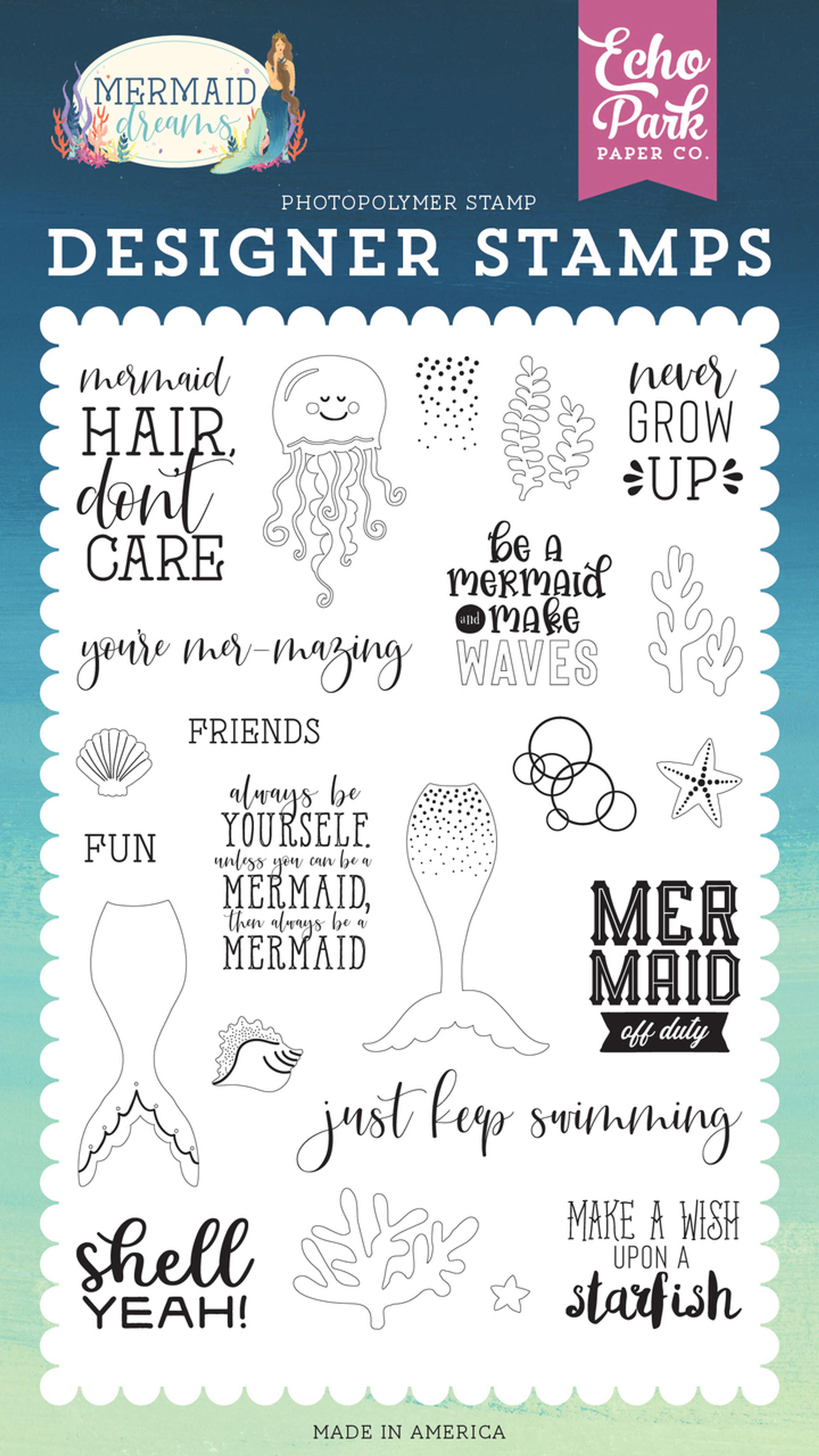Mermaid Dreams: Be A Mermaid Stamp Set