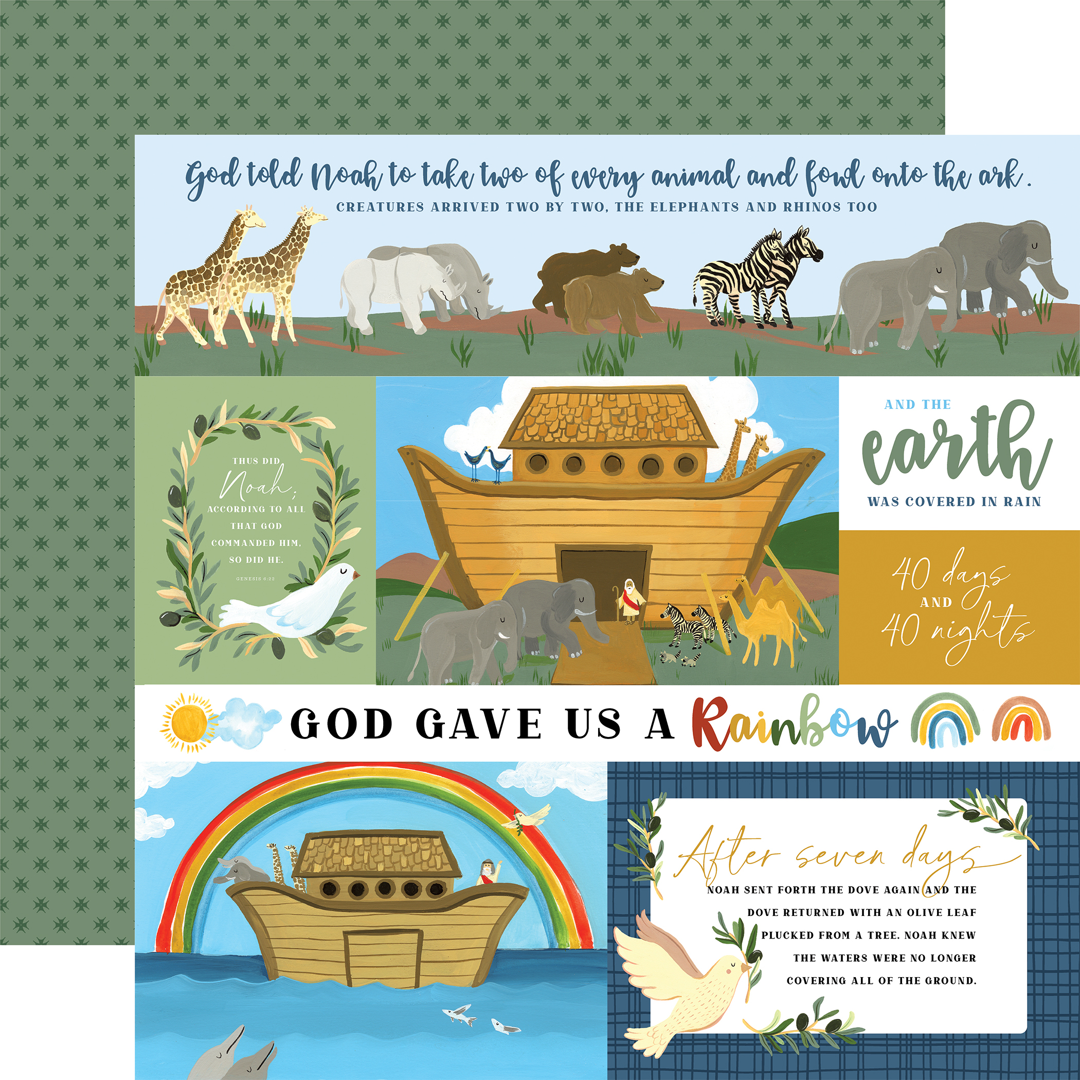 Bible Stories: Noah's Ark Element Sticker - Echo Park Paper Co.