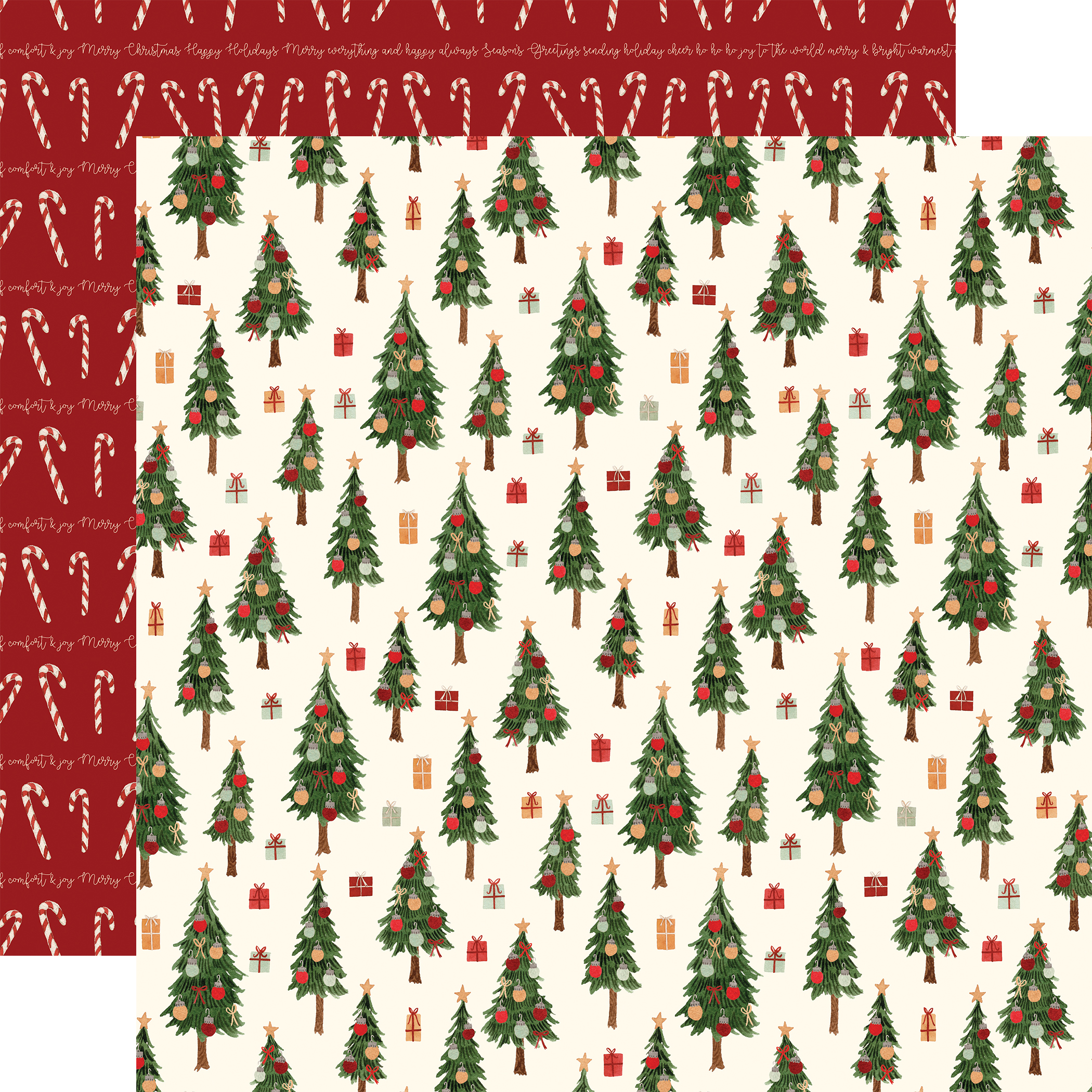 My Favorite Christmas: Christmas Squares 12x12 Patterned Paper - Echo Park  Paper Co.