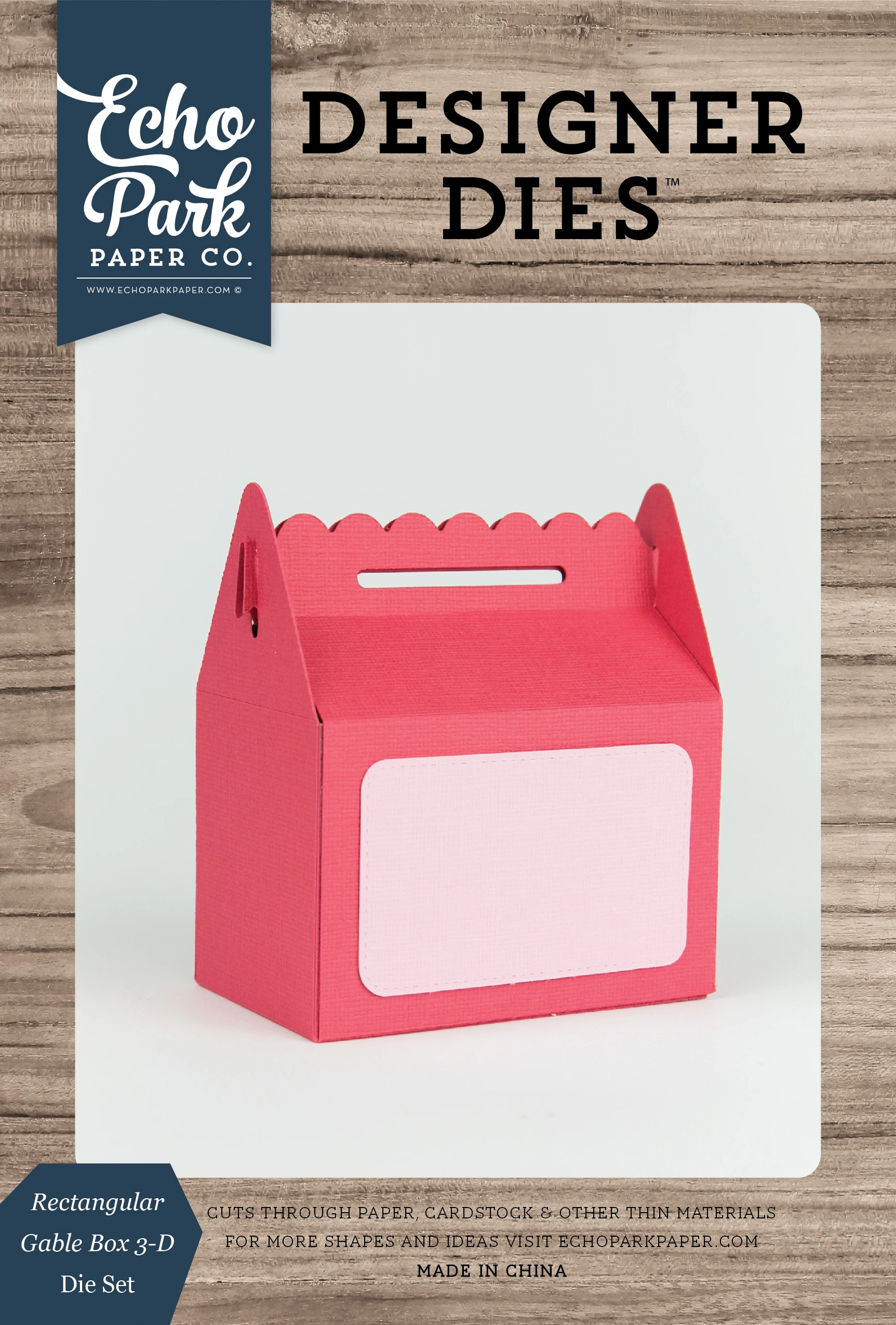 Rectangular Gabel Box 3-D Large Die Set - Echo Park Paper Co