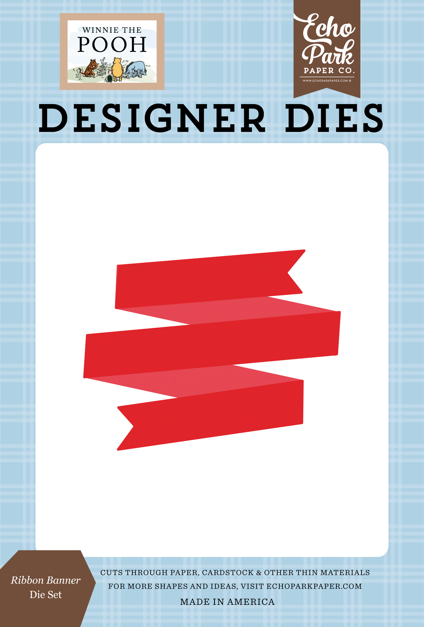 Winnie The Pooh: Ribbon Banner Large Die Set - Echo Park Paper Co