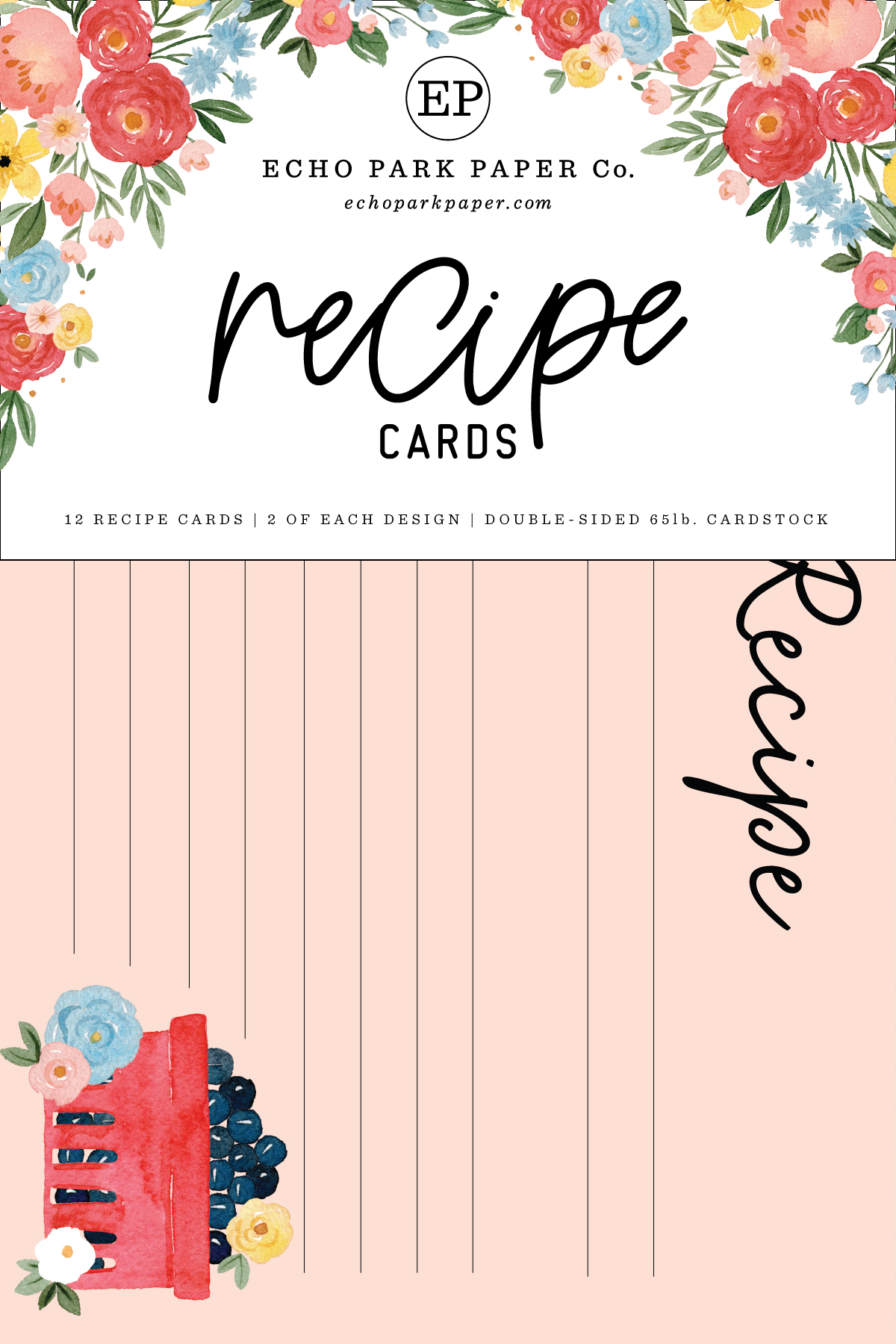 summer-recipe-cards-echo-park-paper-co for Free Printable Recipe Cards 4x6 Summer Recipe Cards - Echo Park Paper Co for Free Printable Recipe Cards 4x6
