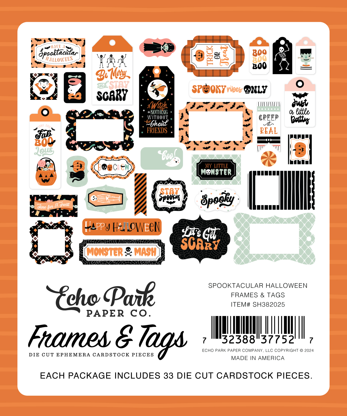 Spooktacular Halloween Frames & Tags - Echo Park Paper Co