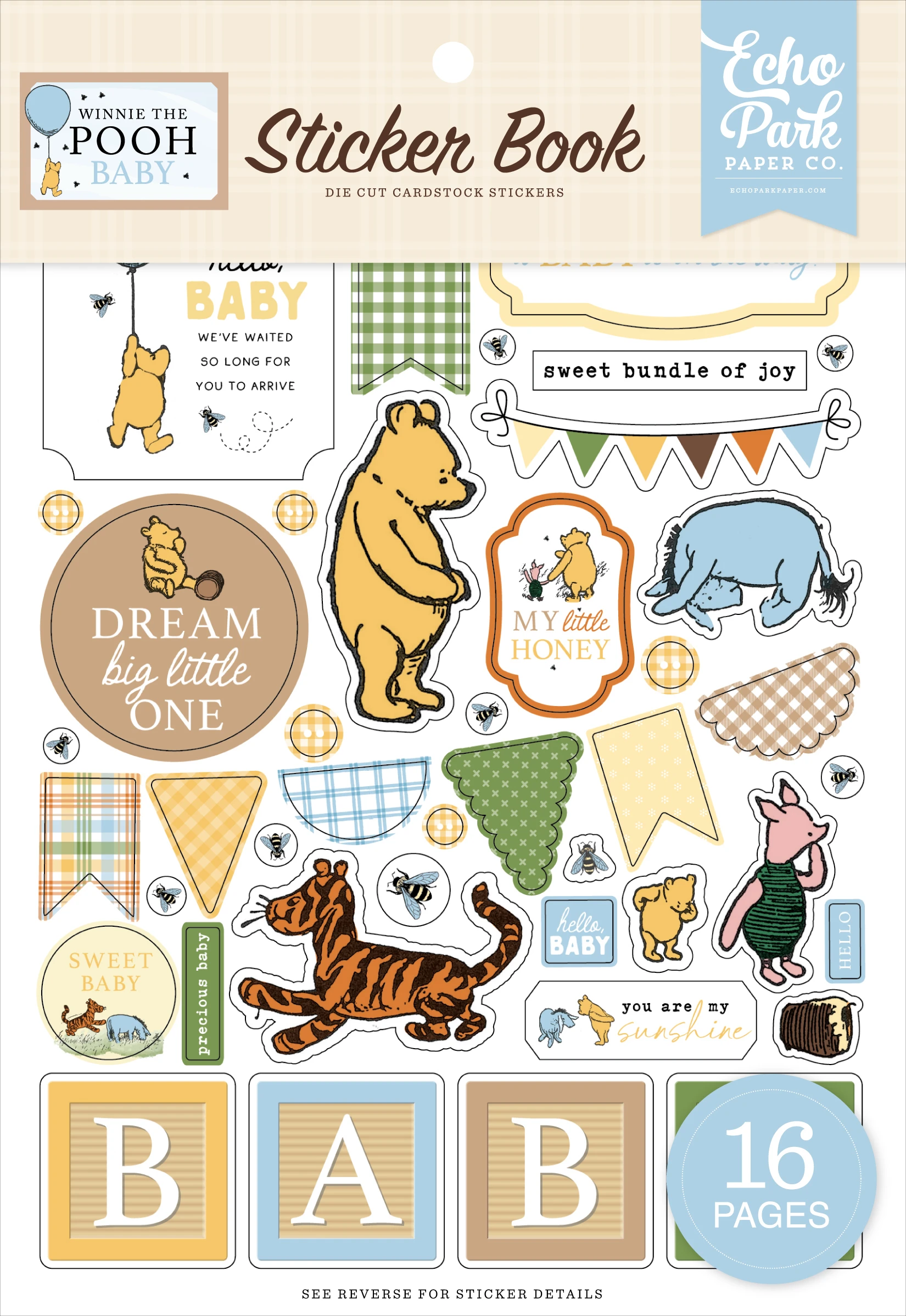 Winnie The Pooh Baby Sticker Book - Echo Park Paper Co