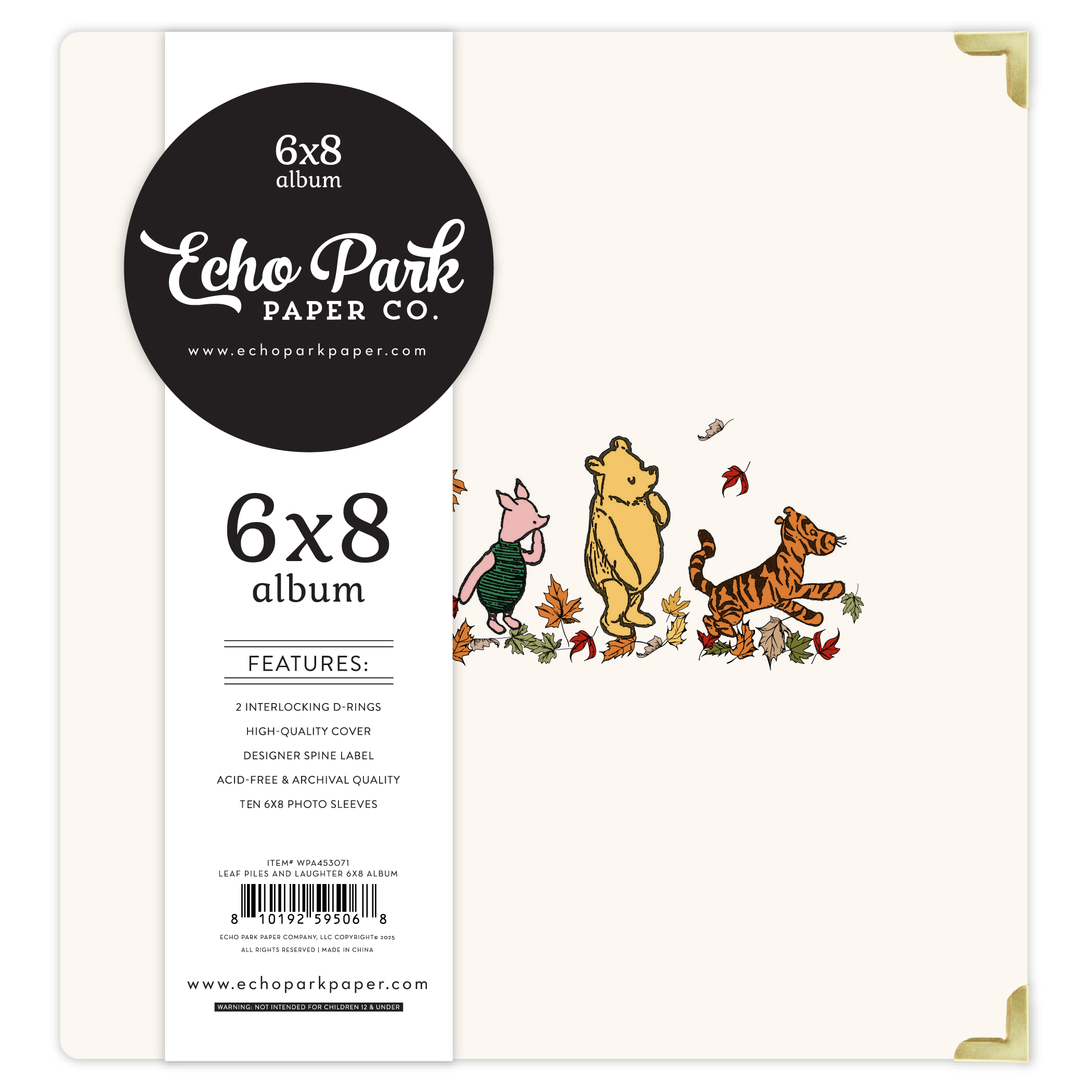 Winnie The Pooh Autumn: Leaf Piles And Laughter 6X8 Album - Echo