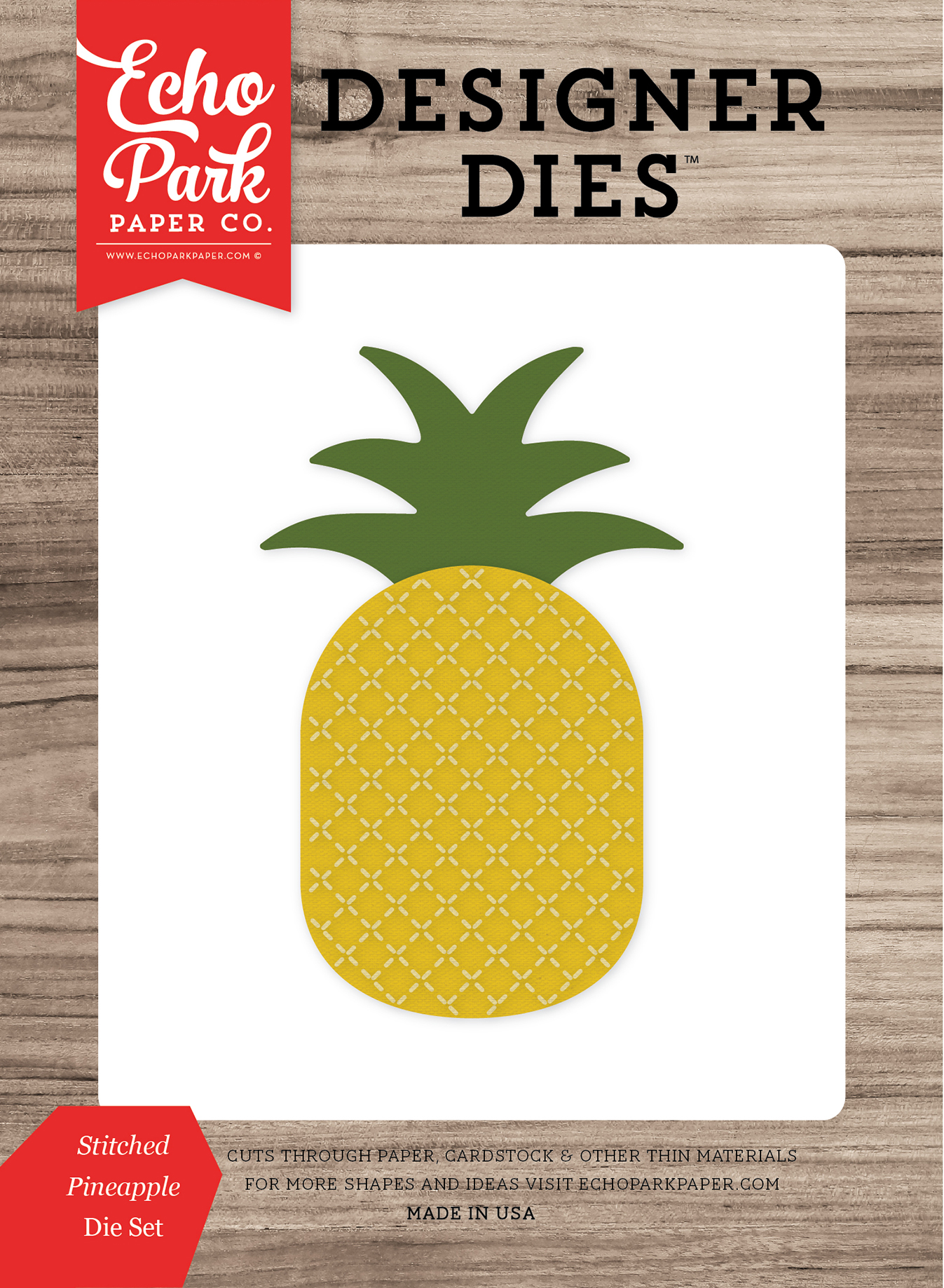 Stitched Pineapple Medium Die Set - Echo Park Paper Co
