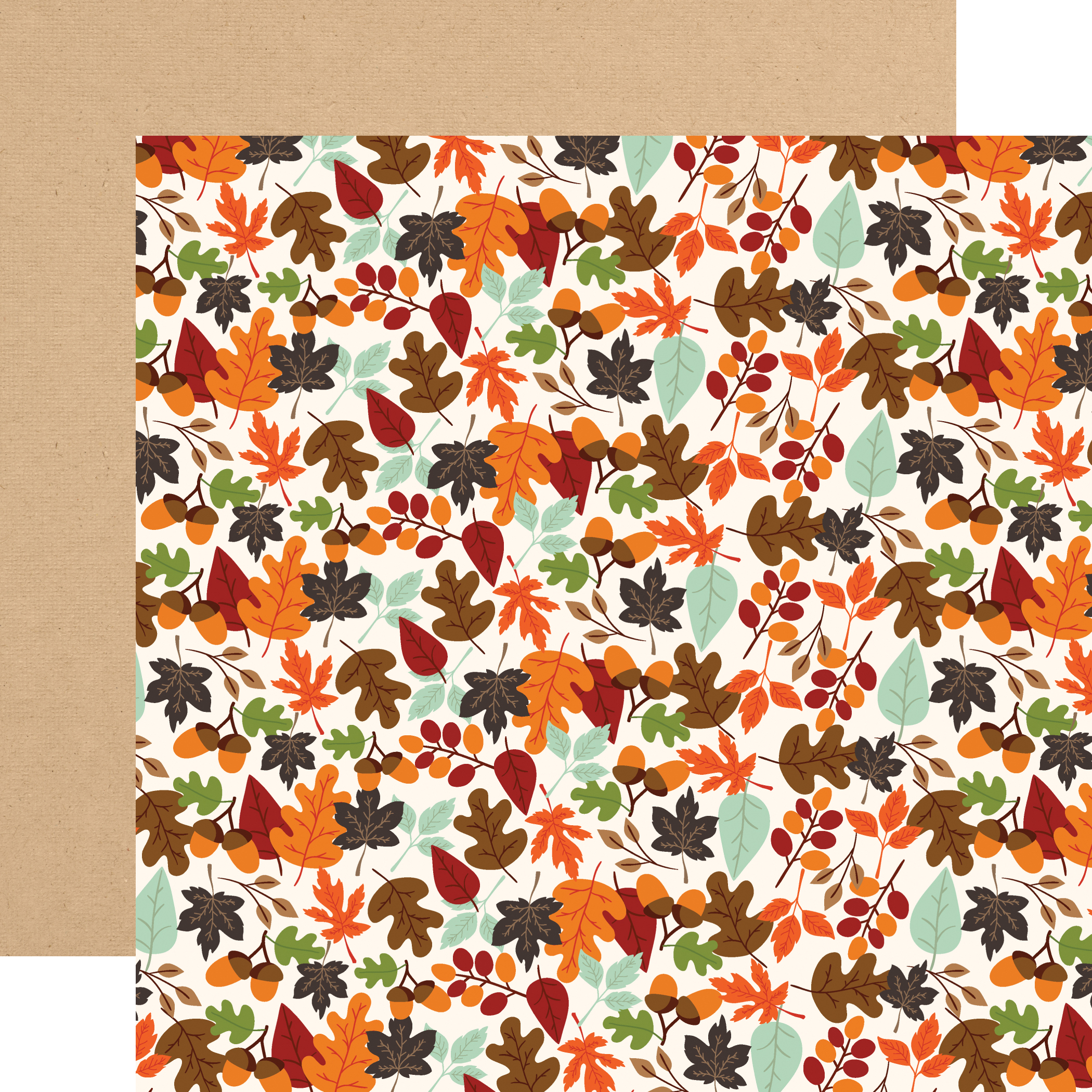 Echo Park Fall Is In The Air CHANGING LEAVES 12x12 Cardstock Paper