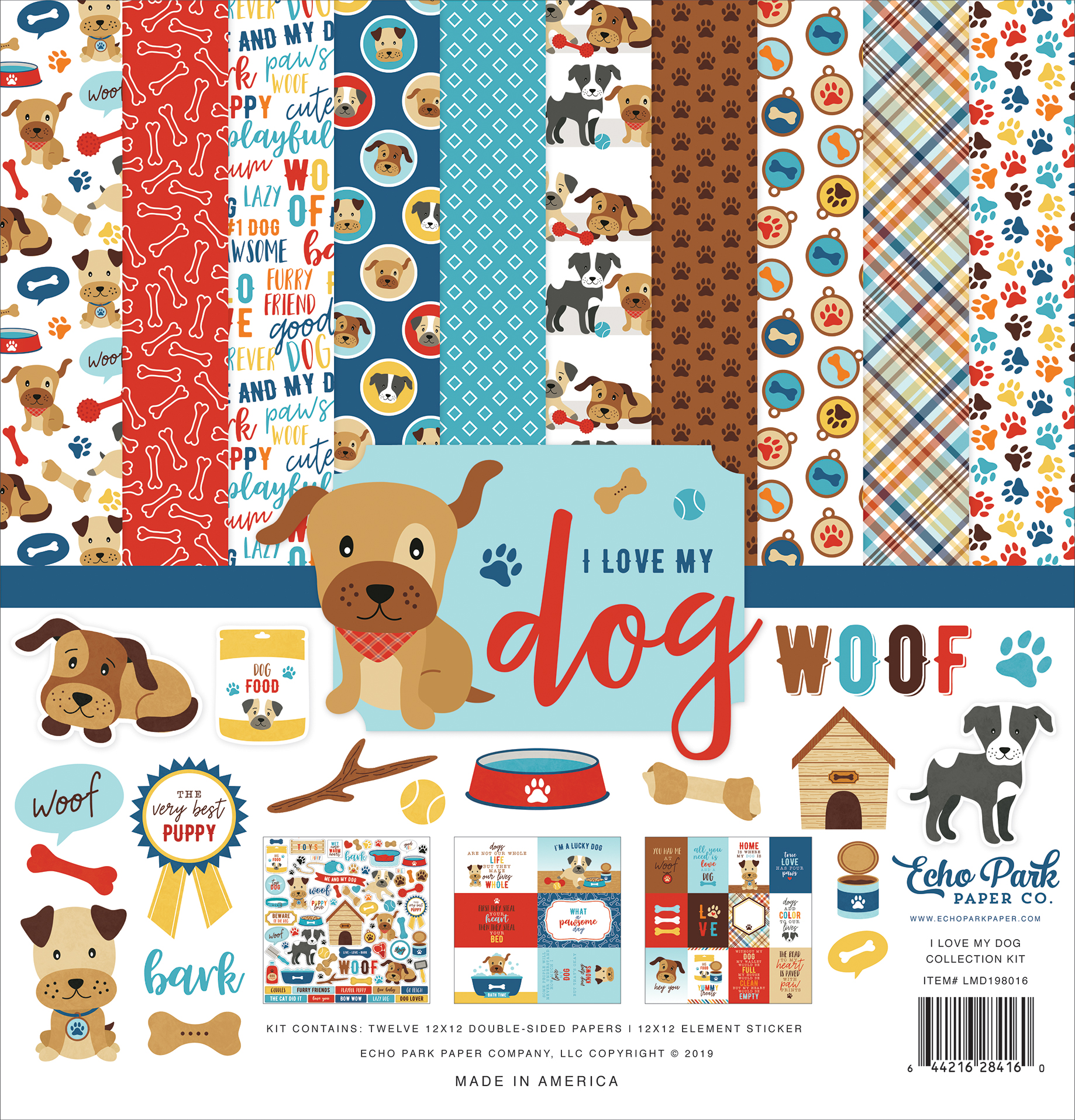 Fetch - Dog Lover Dog Scrapbook Paper 12x12 – Country Croppers