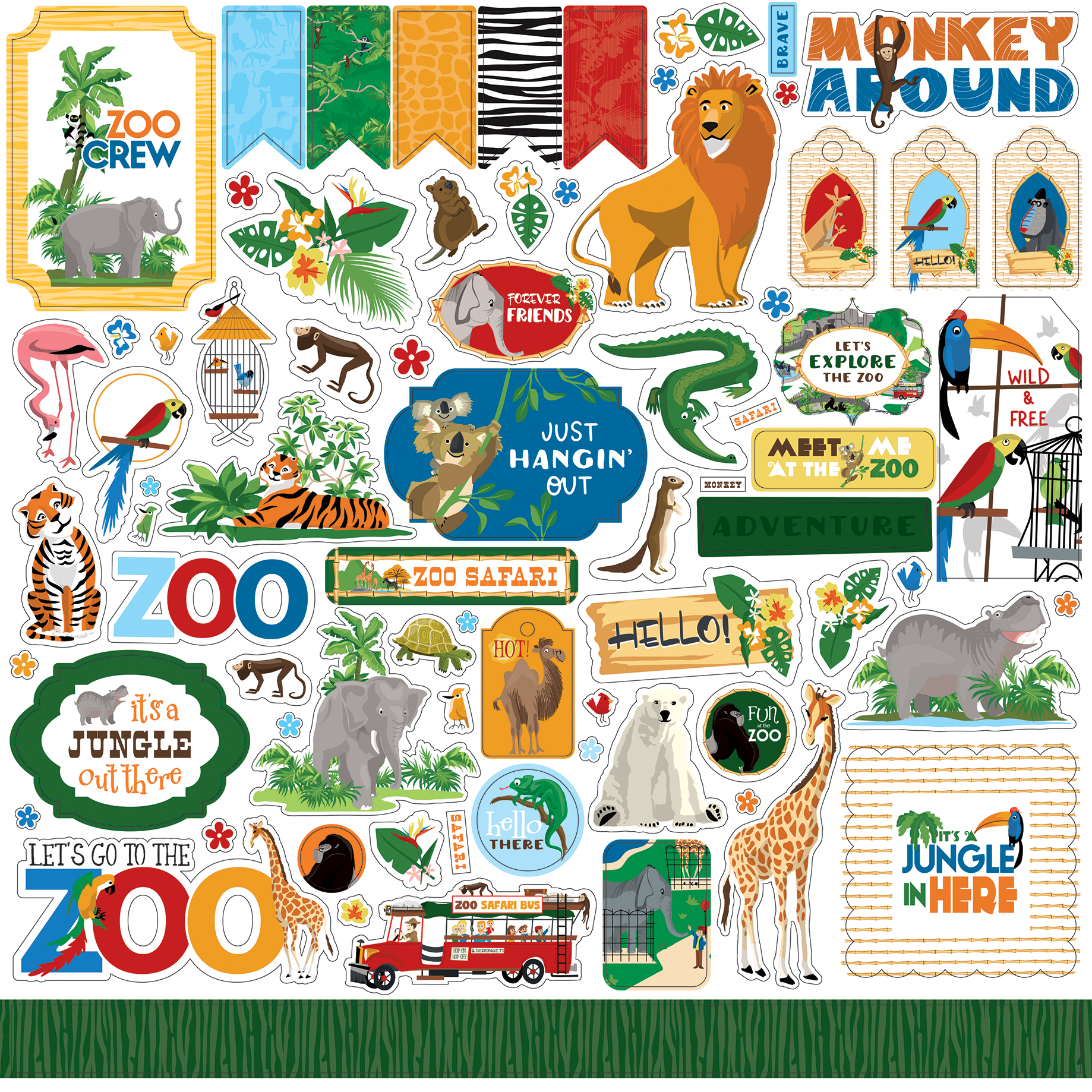Jungle Safari Element Sticker - Echo Park Paper Co.