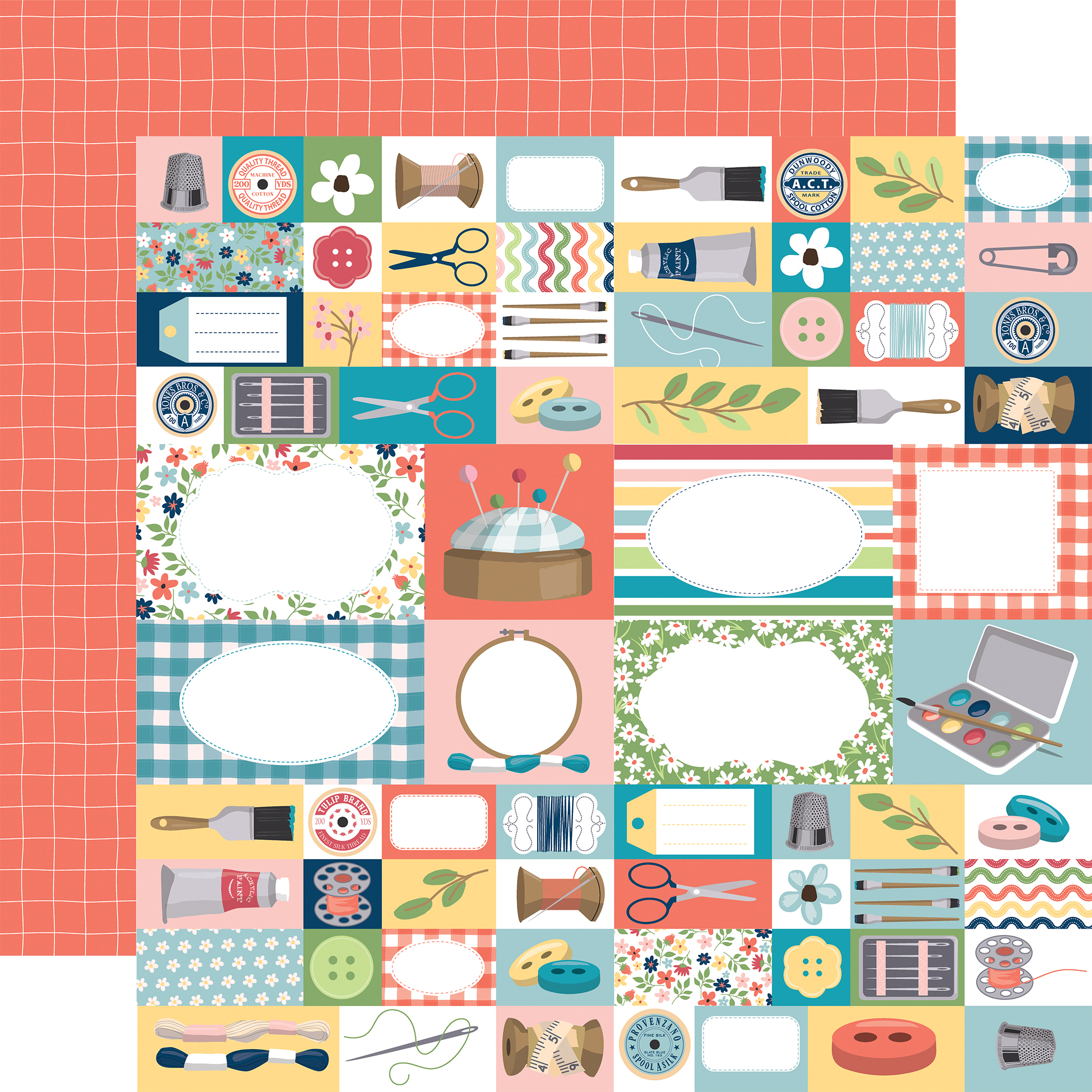 Craft and Create: Handmade With Love 12x12 Patterned Paper - Echo Park  Paper Co.