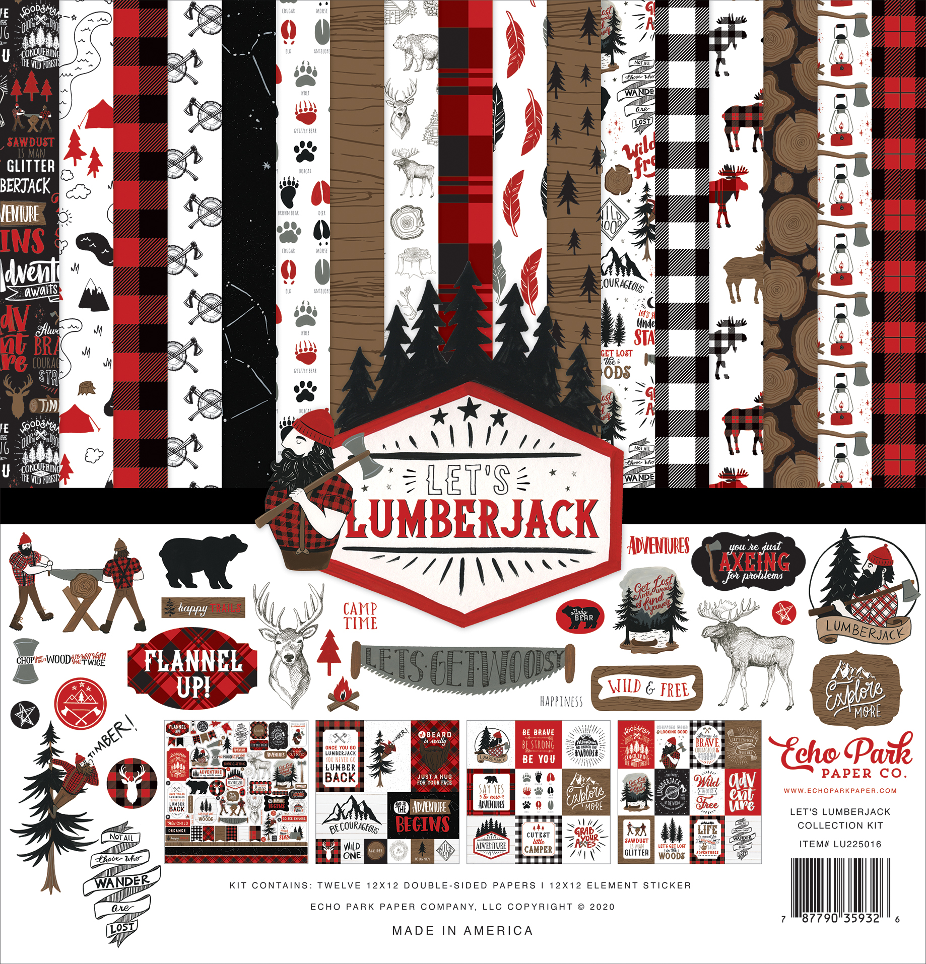 Echo Park Paper Frames & Tags, Let's Lumberjack, 1 - Harris Teeter