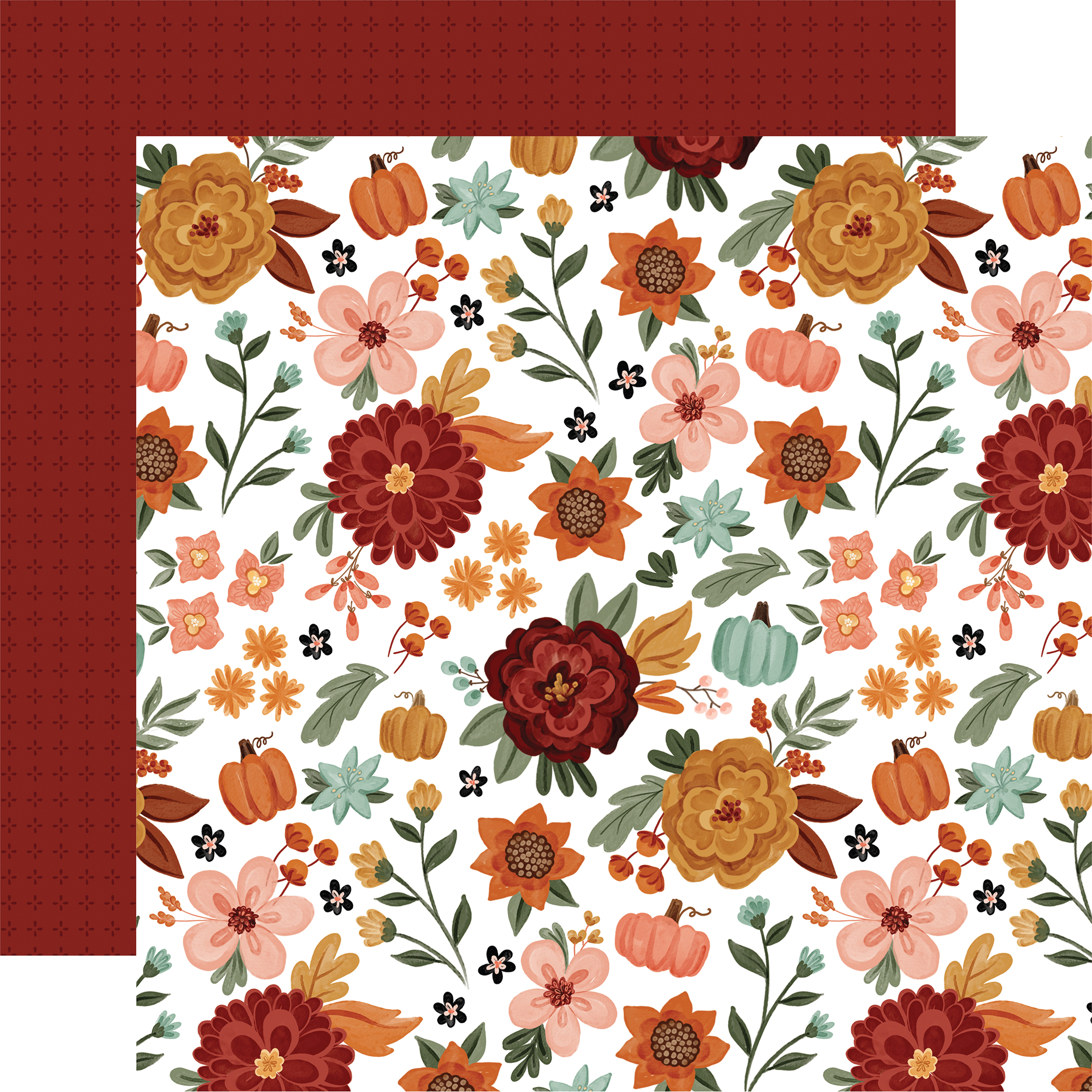 Fall Floral and Flowers Autumn Printer Paper