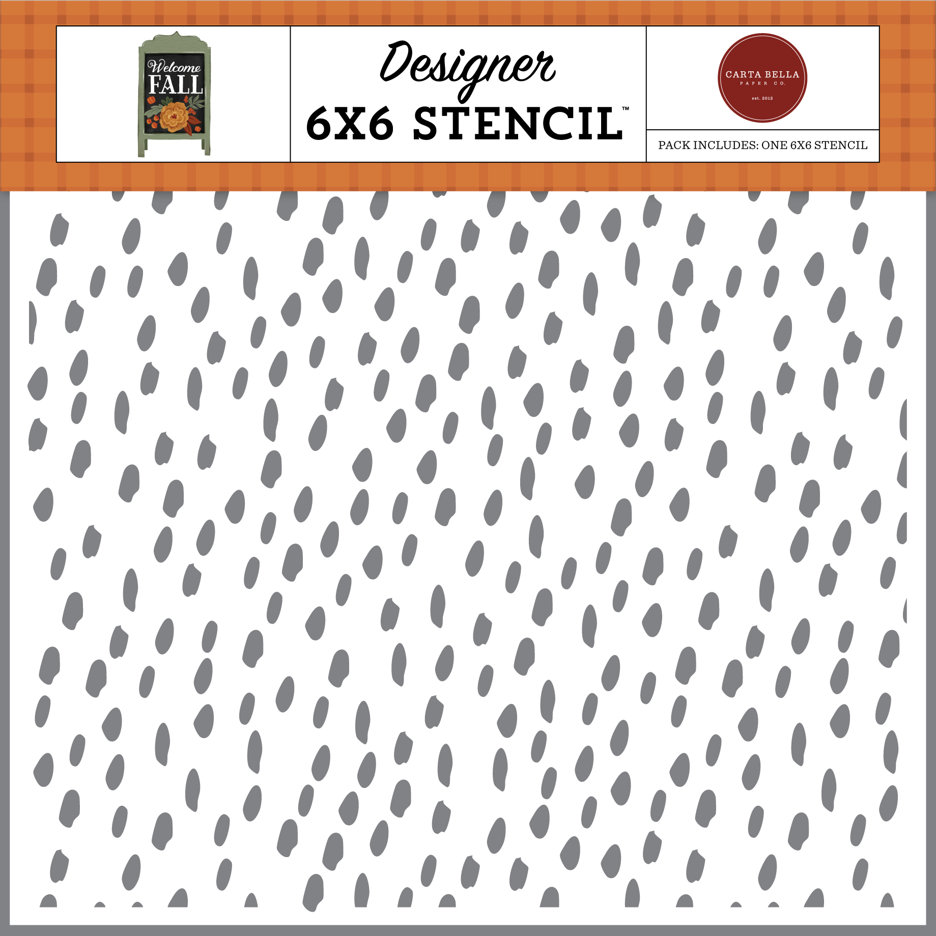 Welcome Fall: Autumn Dots Stencil - Echo Park Paper Co welcome-fall-autumn-dots-stencil-echo-park-paper-co