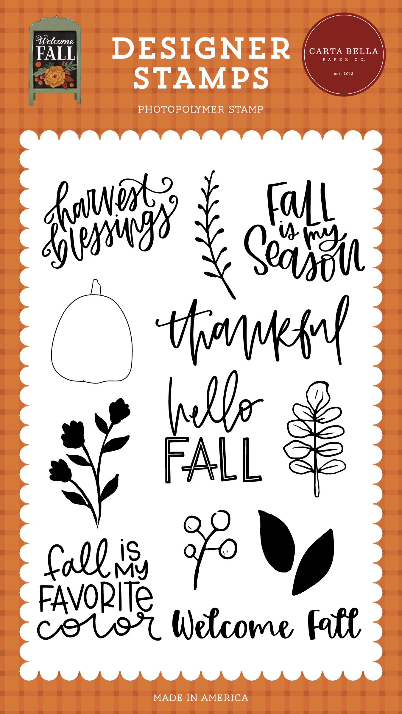 Welcome Fall 6x6 Paper Pad