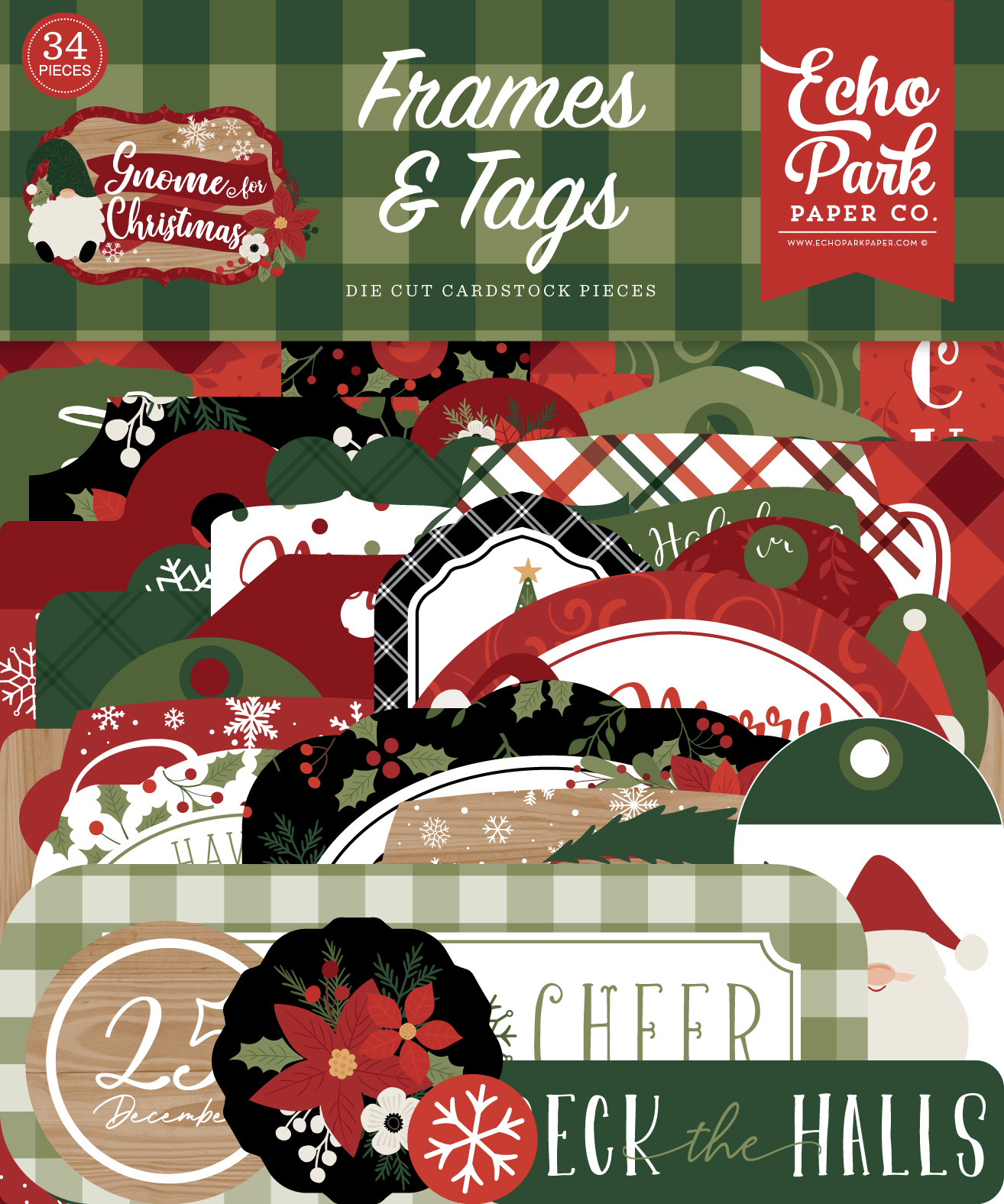 Gnome For Christmas Frames & Tags - Echo Park Paper Co.