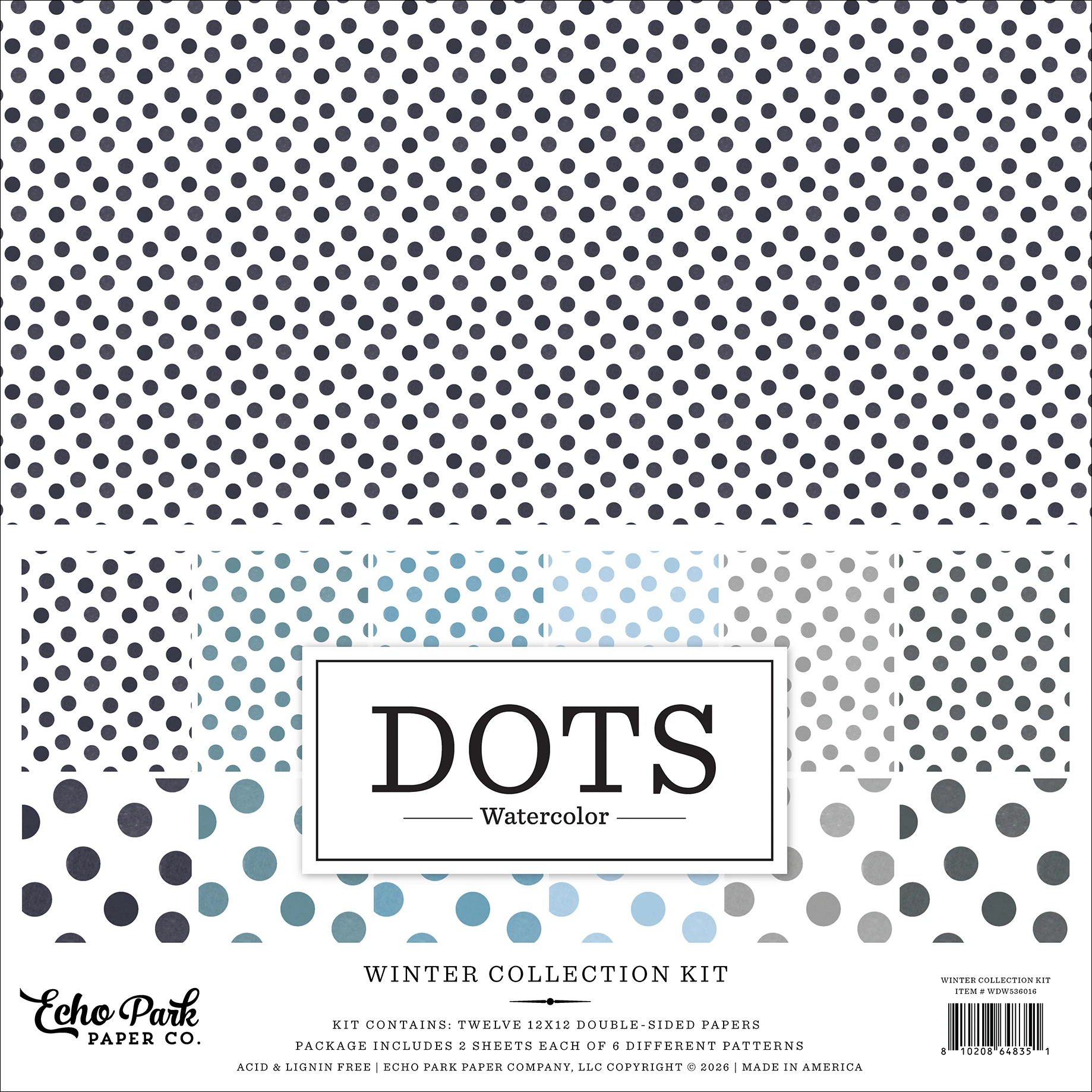 Watercolor Polka Dots