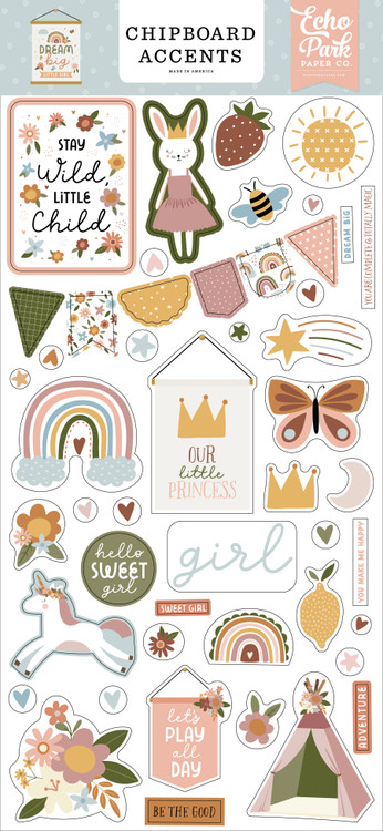 Echo Park Sticker Book-Dream Big Little Girl