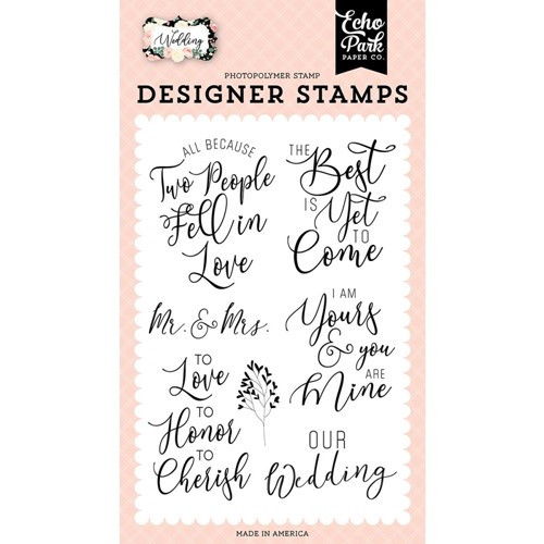 Wedding:Our Wedding Stamp Set - Echo Park Paper Co