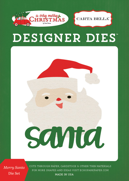 A Very Merry Christmas: Merry Santa Medium Die Set - Echo Park Paper Co