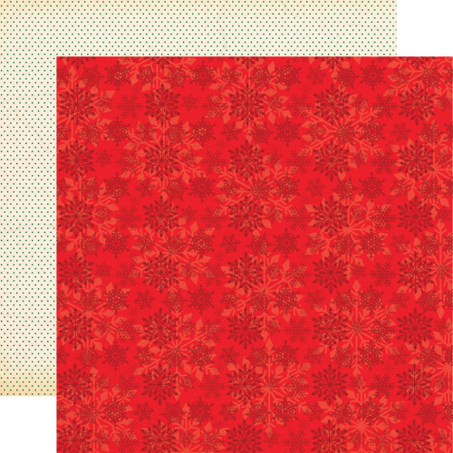 Season's Greetings: Red / Dark Green 12x12 Coordinating Solid - Echo Park  Paper Co.