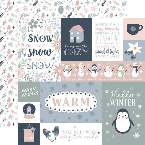 Welcome Winter: Winter Wonderland 12x12 Patterned Paper - Echo Park Paper  Co.