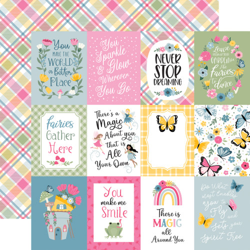 Fairy Garden: 3x4 Journaling Cards 12x12 Patterned Paper