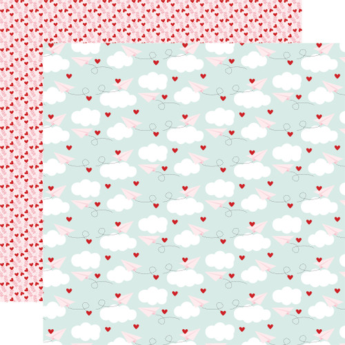 Love Notes: Sending My Love 12x12 Patterned Paper - Echo Park Paper Co