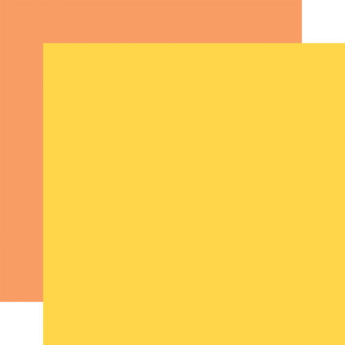 Have A Nice Day: Yellow / Orange 12x12 Coordinating Solid Paper