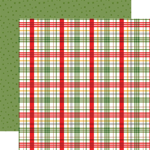 Winnie The Pooh Christmas: Holiday Plaid 12x12 Patterned Paper Echo
