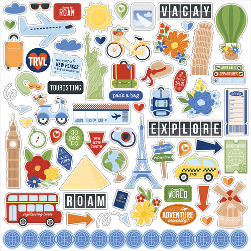 Born To Travel Element Sticker