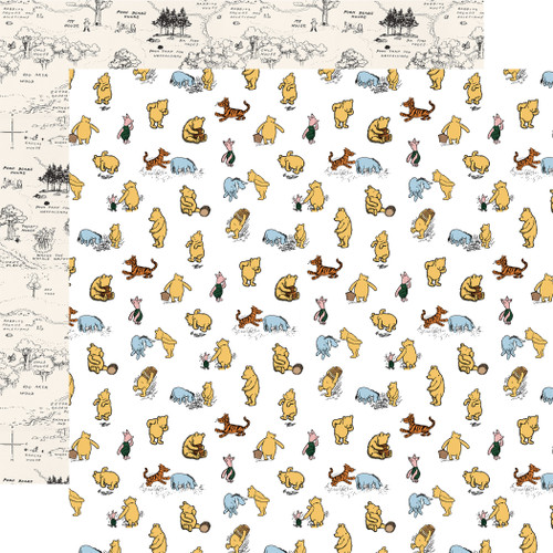 Winnie The Pooh Baby: Friends Forever 12x12 Patterned Paper - Echo