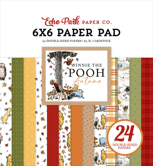 Winnie The Pooh Autumn 6x6 Paper Pad - Echo Park Paper Co