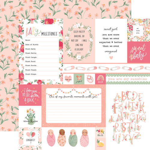 Echo Park WELCOME BABY GIRL 6X6 MEGA Paper Pad – Mindless Crafting