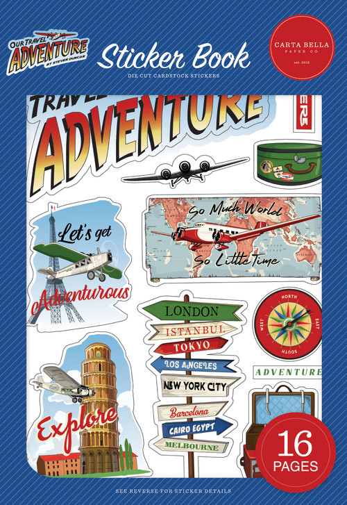 Let's Go Travel Sticker Book - Echo Park Paper Co.