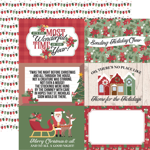 Santa Claus Lane: North Pole 12x12 Patterned Paper - Echo Park Paper Co.