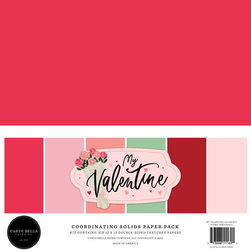 CARTA BELLA My Valentine 12x12 Paper: 3x4 Journaling Cards - Scrapbook  Generation