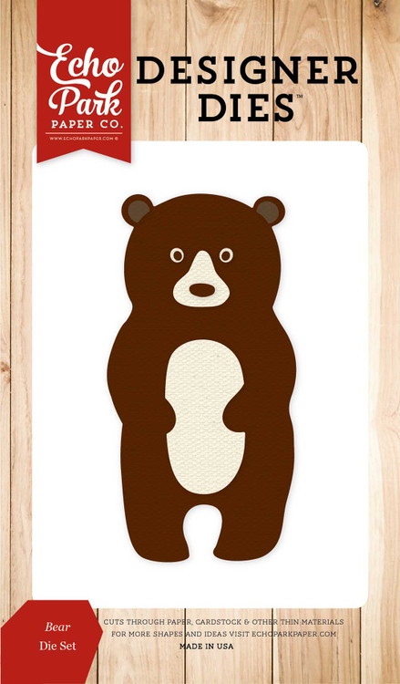 BEAR db EARページ no.1 Fall Is In The Air: Bear Medium Die Set - Echo Park Paper Co