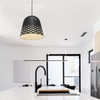 Diamond Cut Out Modern Ceiling Pendant Light in Matt Black