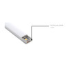 LED Strip Aluminium Profile and Spotless Diffuser Surface 2m