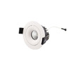 Adjustable Fire Rated Downlight with White Bezel Front Image