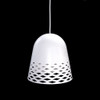 Diamond Cut Out Modern Ceiling Pendant Light in Matt White