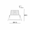 Adjustable Downlight Technical Drawing